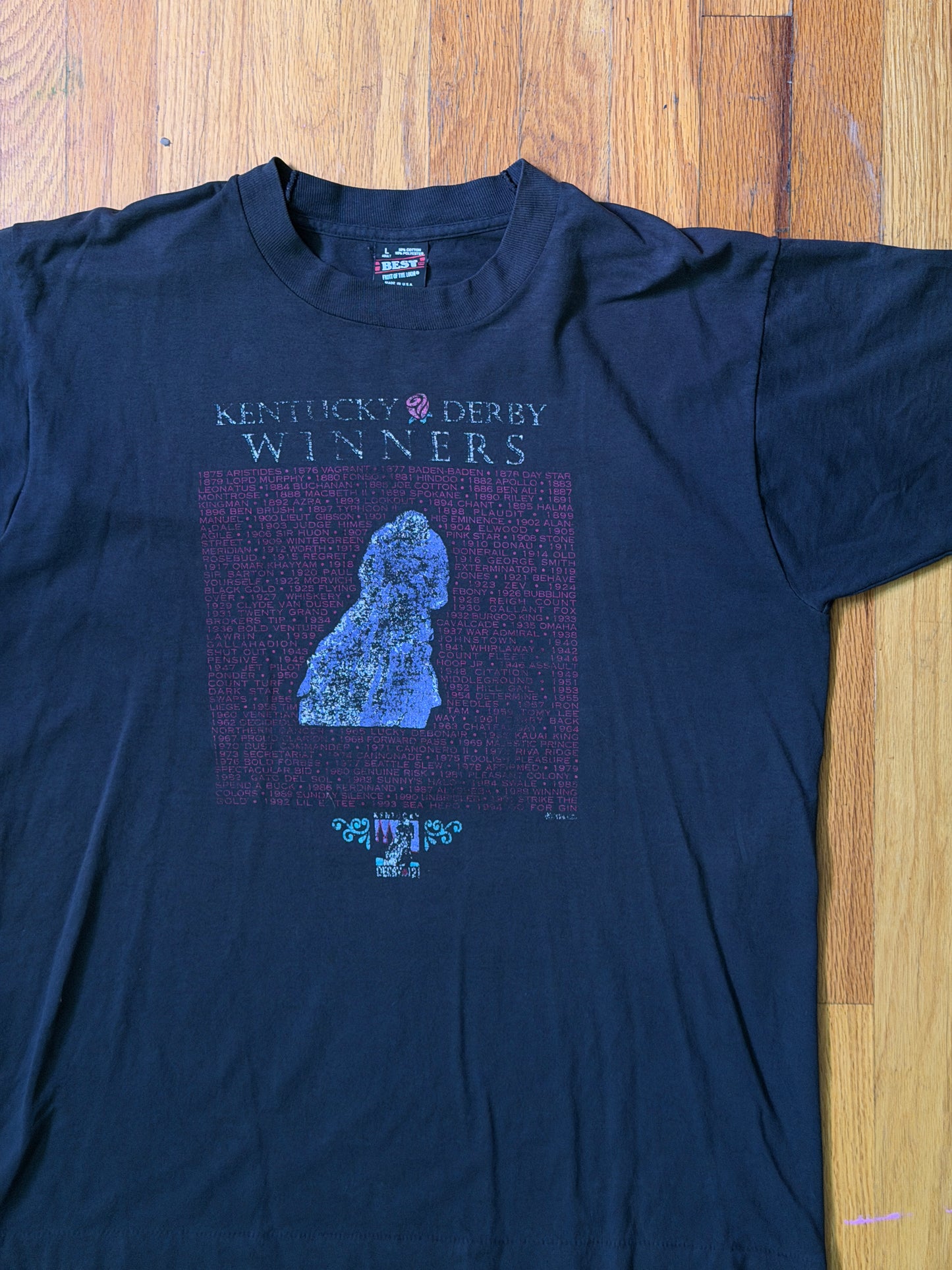 Vintage 1994 Kentucky Derby Winners Graphic T-Shirt – Black