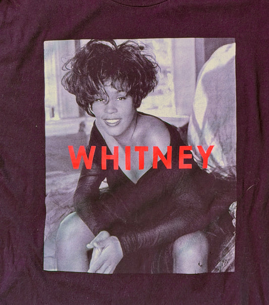 Whitney Portrait Black Graphic T-Shirt