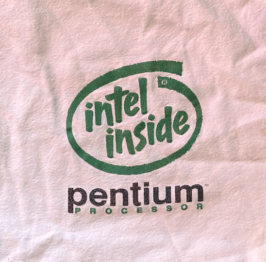 True Vintage Intel Inside Pentium Tote Bag