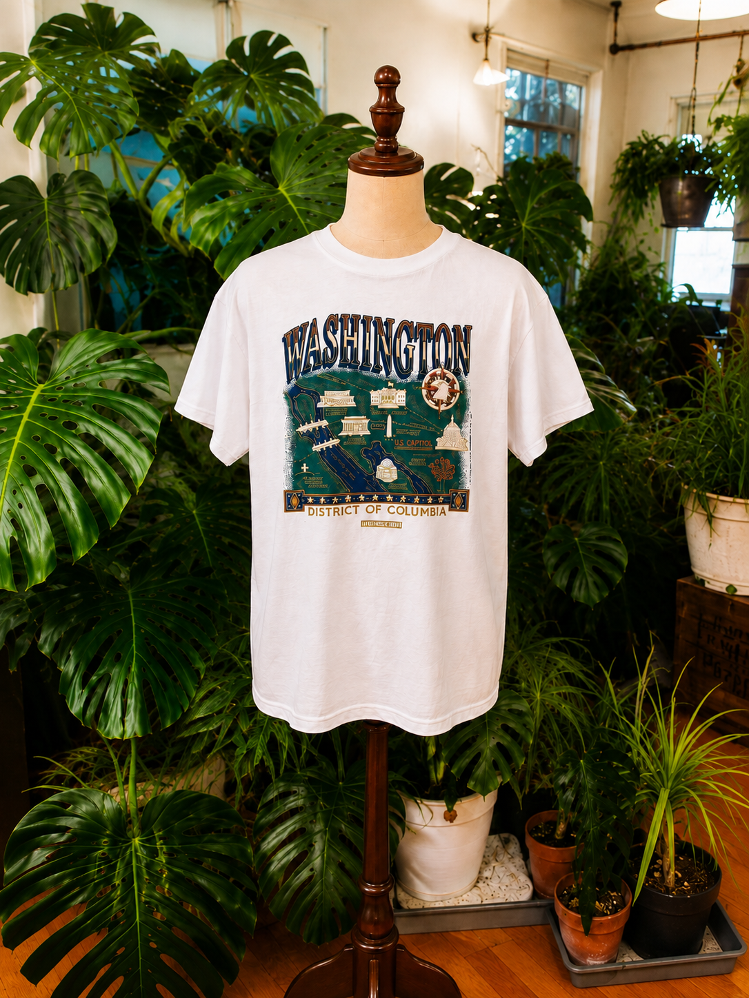 Vintage 1995 Washington DC Tourist T-Shirt – XL – Single Stitch