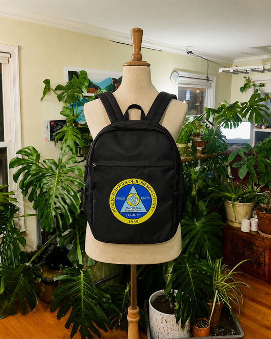 Public Schools of Robeson County Black Logo Backpack