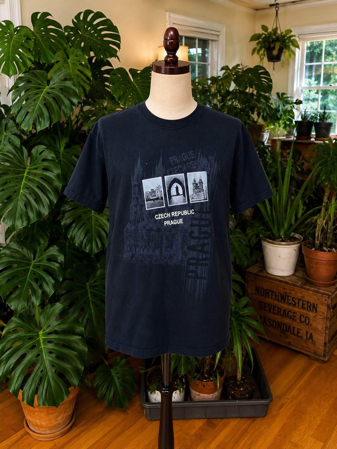 Vintage Prague Czech Republic Graphic T-Shirt