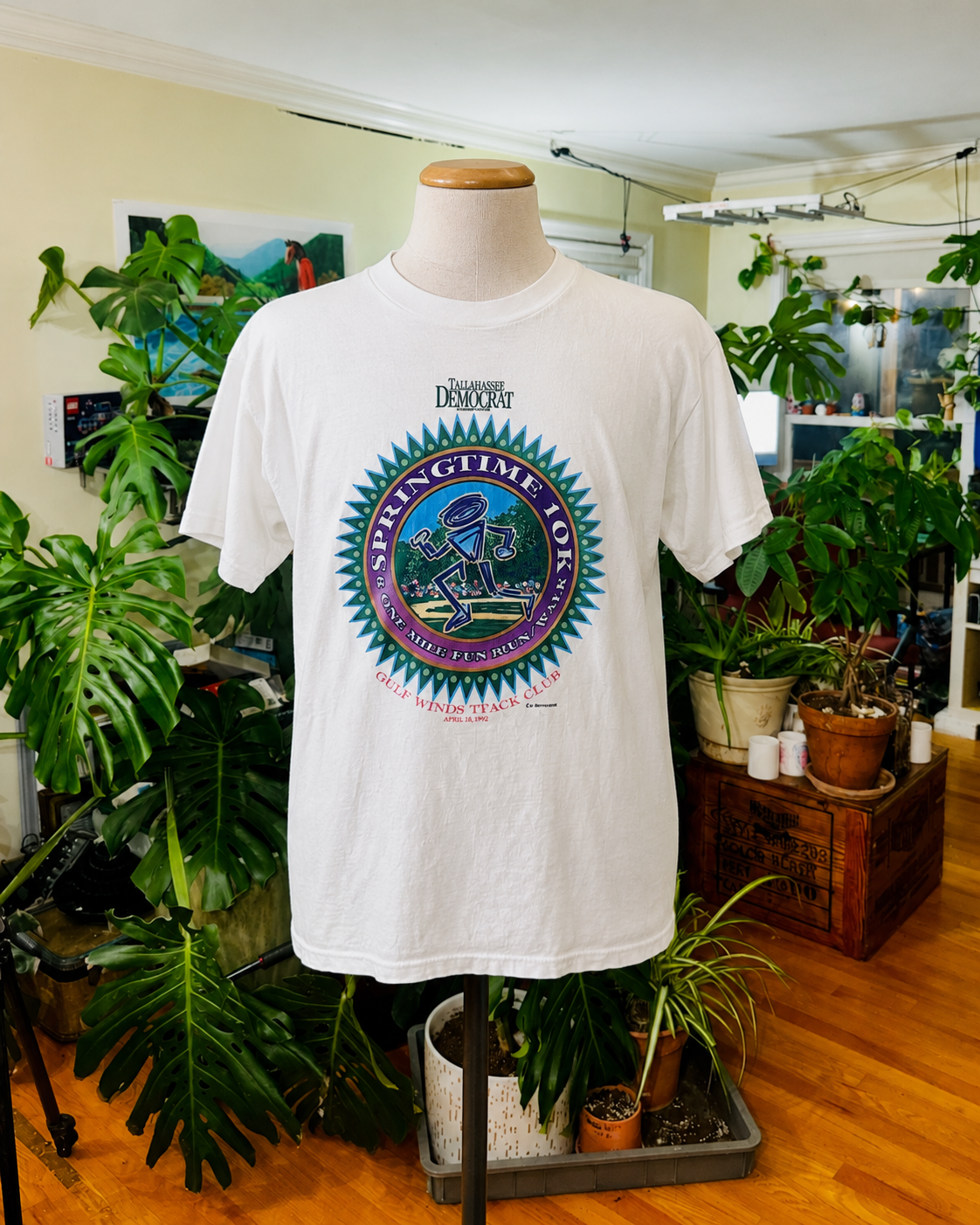 Vintage 1996 Springtime 10K Fun Run T-Shirt – White