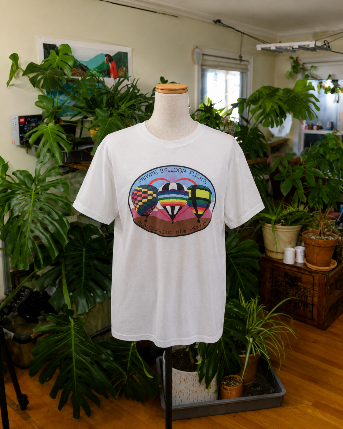 Vintage Albuquerque Private Balloon Flights T-Shirt – White