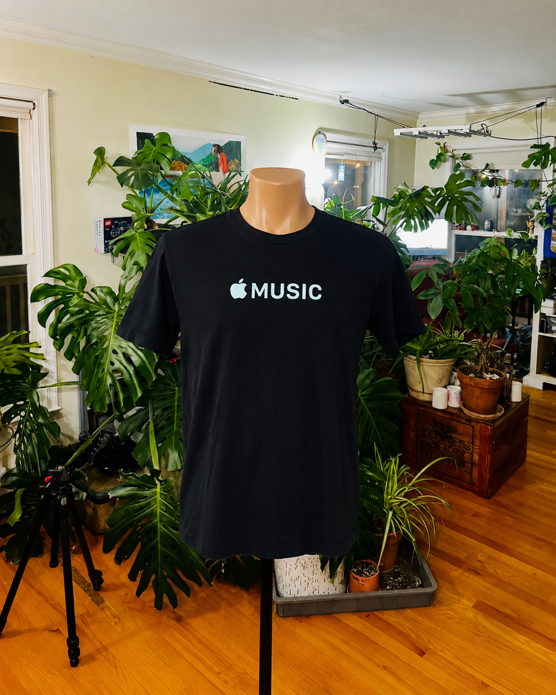 Apple Music Logo T-Shirt – Black