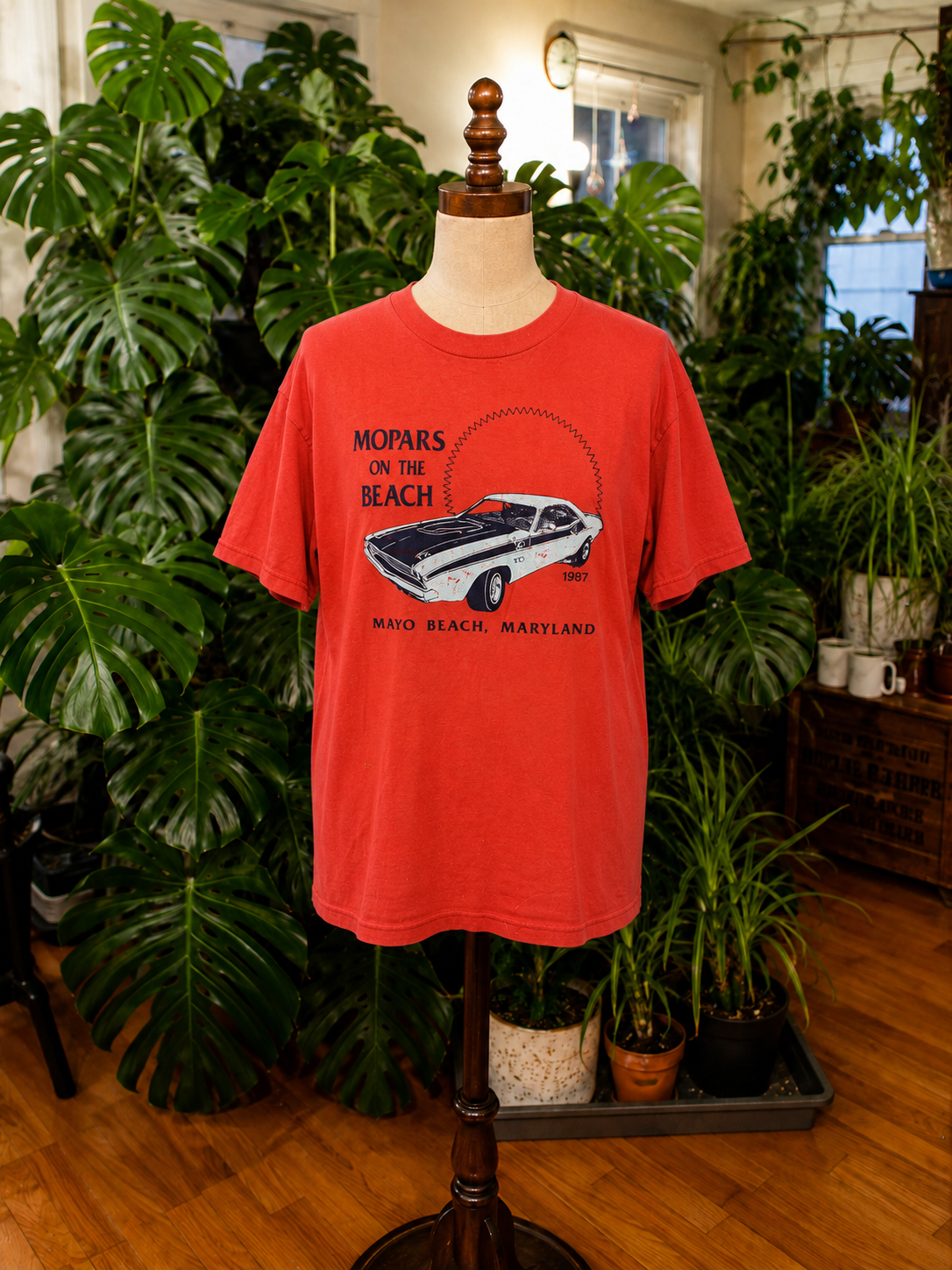Vintage 1987 Mopars on the Beach Mayo Beach Maryland T-Shirt