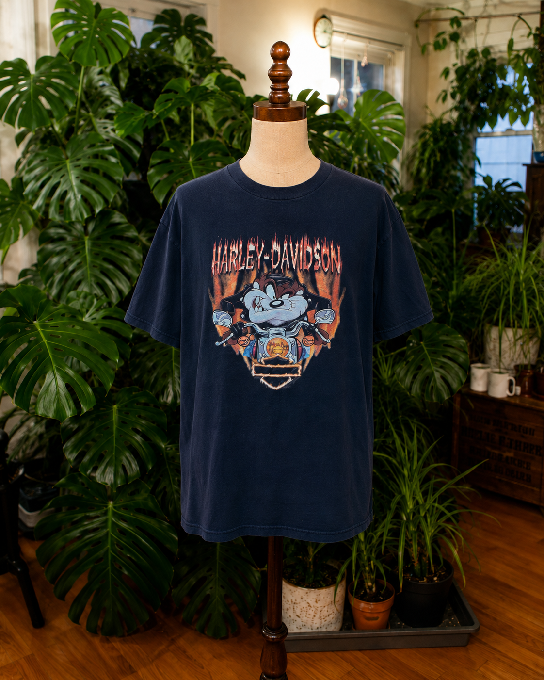 True Vintage Harley-Davidson Taz Motorcycle Graphic T-Shirt