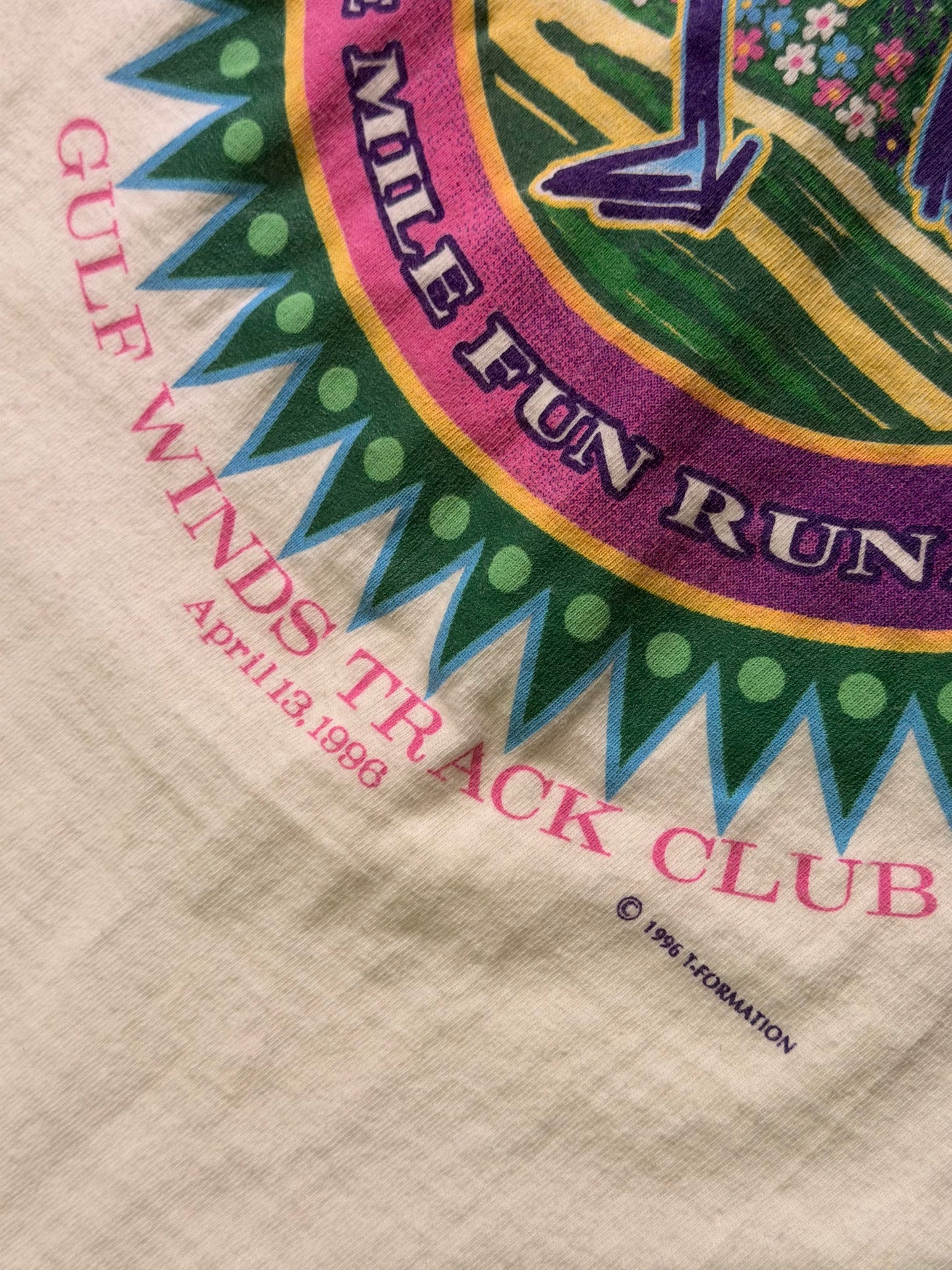 Vintage 1996 Springtime 10K Fun Run T-Shirt – White