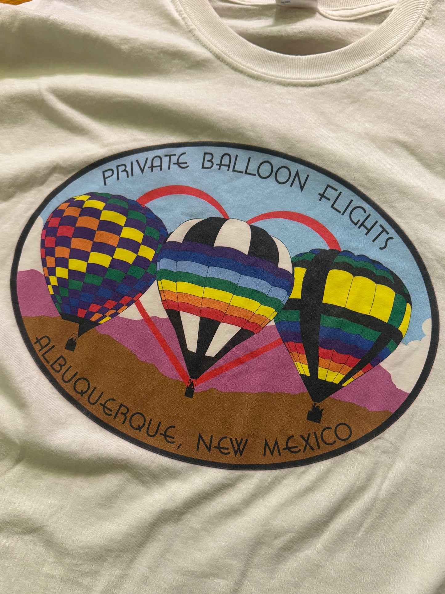 Vintage Albuquerque Private Balloon Flights T-Shirt – White