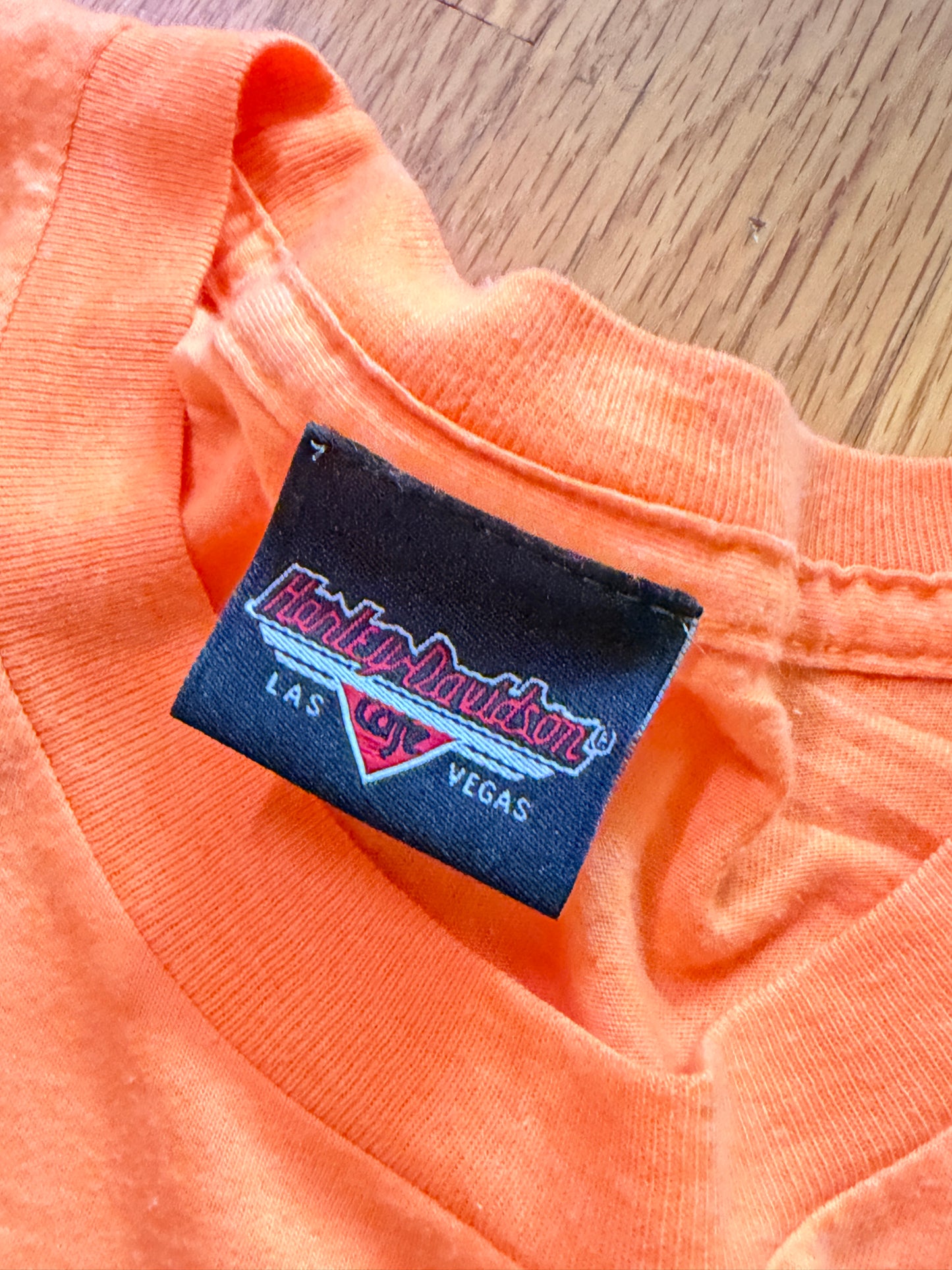 Harley-Davidson Café Las Vegas Neon Orange T-Shirt – Small