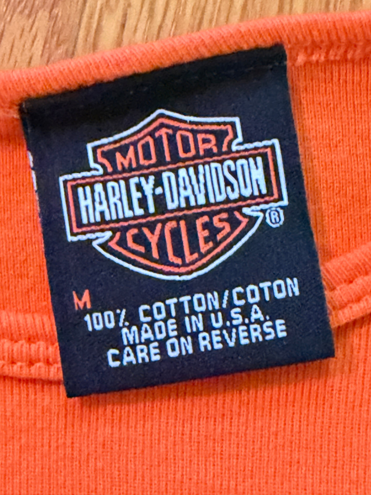 Vintage Harley-Davidson Winged #1 T-Shirt – Orange