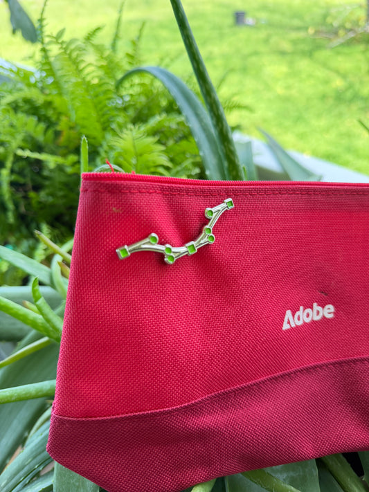 Adobe Red Promotional Zipper Tech Pouch
