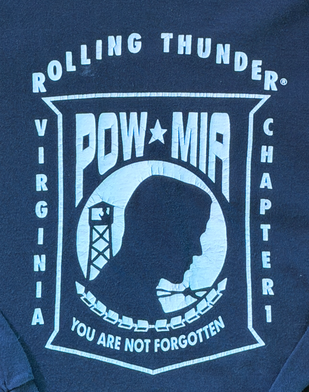 Rolling Thunder POW MIA Virginia Chapter 1 Long Sleeve T-Shirt