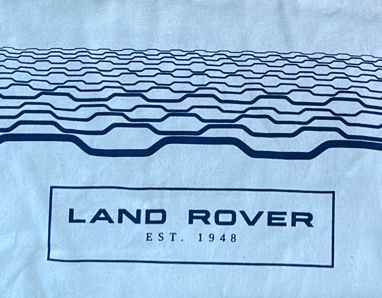Land Rover Est. 1948 White Canvas Tote Bag