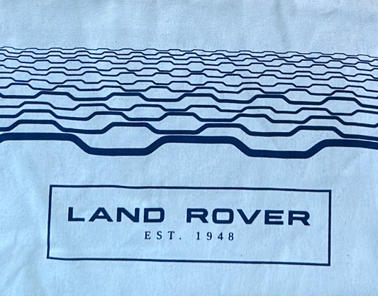 Land Rover Est. 1948 White Canvas Tote Bag