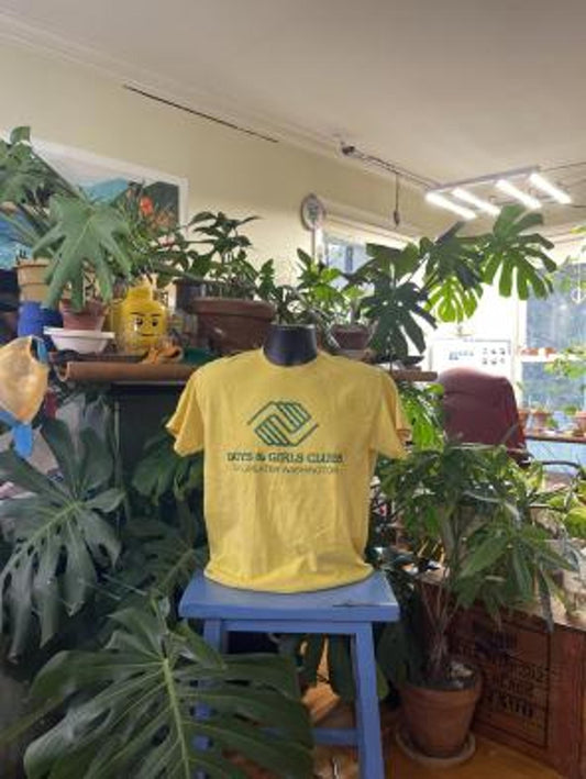 Gildan Boys & Girls Clubs T-Shirt - Yellow Heavy Cotton