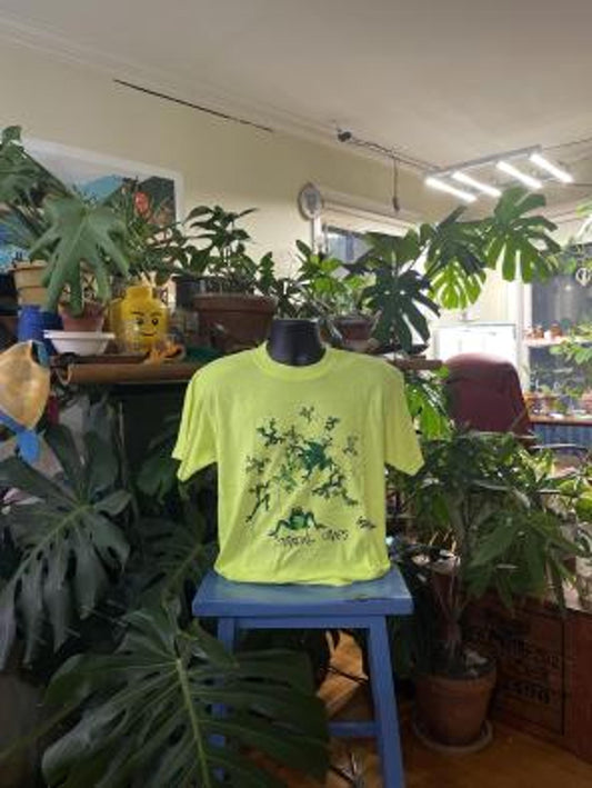 Jerzees Tropical T-Shirt - San Antonio, Texas - Neon Green