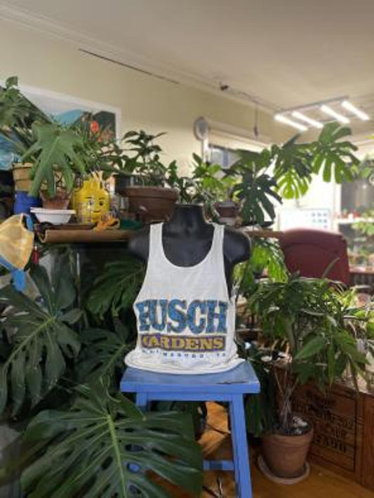 Vintage Busch Gardens Tank Top - Williamsburg, VA - Medium
