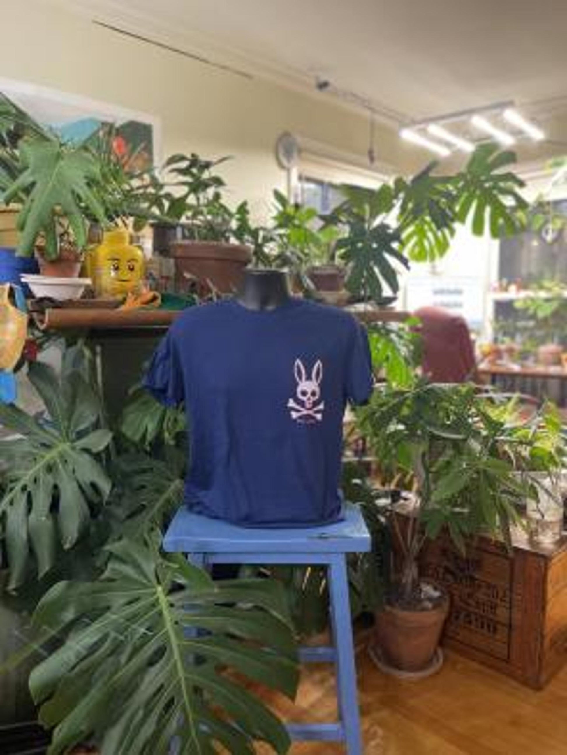 Psycho Bunny Men's Graphic Tee - Navy Blue