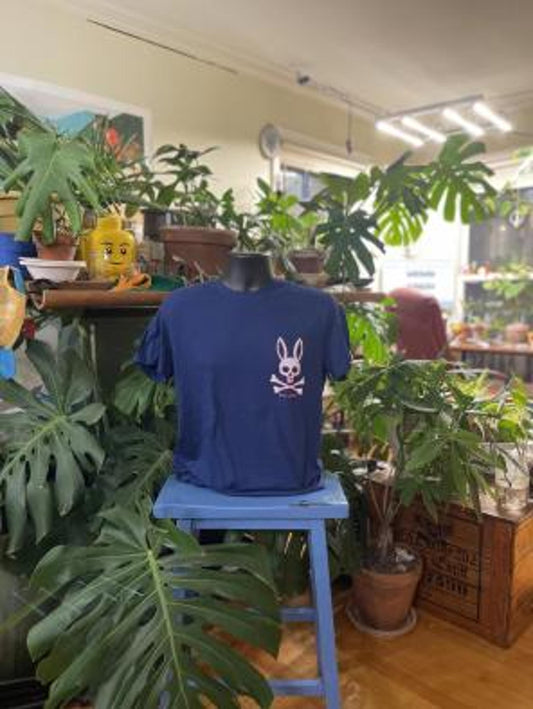 Psycho Bunny Men's Graphic Tee - Navy Blue